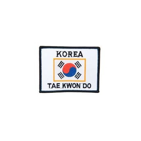 TOPPA BANDIERA COREA GRANDE SCRITTA TAEKWONDO