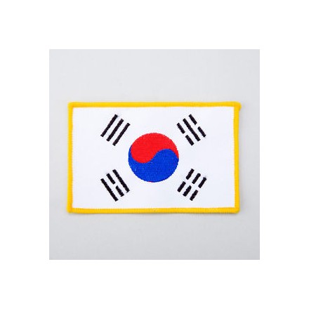 TOPPA RETTANGOLARE PICCOLA BANDIERA COREA