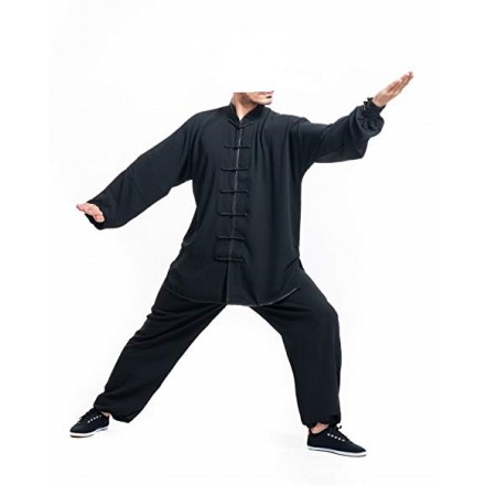 UNIFORME DI KUNG FU-GF-TRAINING NERA