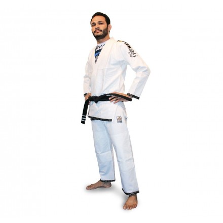 UNIFORME DI BRAZILIAN JUJITSU-TOPTEN-EASY BIANCO