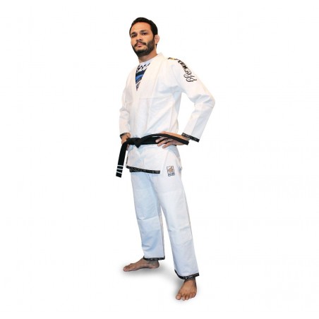 UNIFORME DI BRAZILIAN JUJITSU-TOPTEN-EASY BIANCO