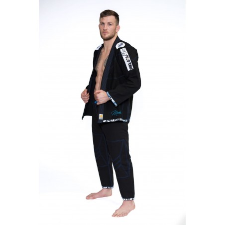 UNIFORME DI BRAZILIAN JUJITSU-TOPTEN-MOHICANS BLU