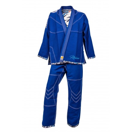 UNIFORME DI BRAZILIAN JUJITSU-TOPTEN-MOHICANS BLU