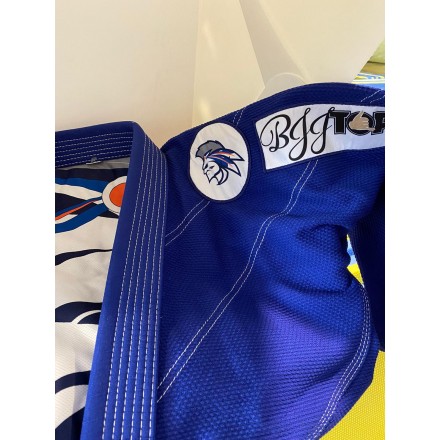 UNIFORME DI BRAZILIAN JUJITSU-TOPTEN-MOHICANS BLU