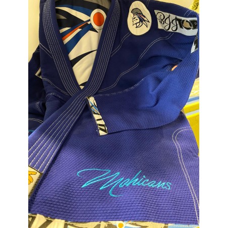 UNIFORME DI BRAZILIAN JUJITSU-TOPTEN-MOHICANS BLU