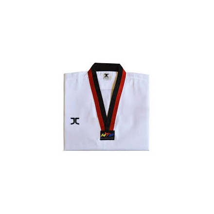 DOBOK-JC-CLUBPOOM COLLO ROSSO/NERO OMOLOGATO WT